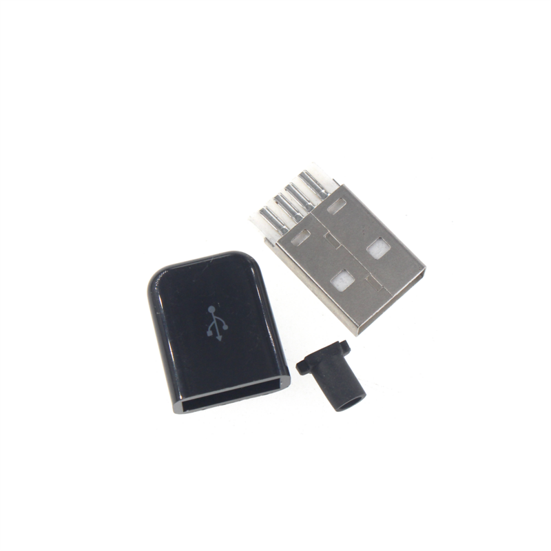 Conector USB 2,0 3,0 macho tipo A, conector PCB de 180 grados, SMT, SMD, macho, 50 piezas