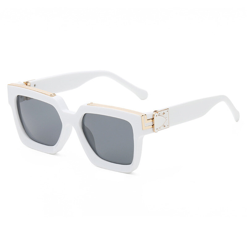 Lunettes de soleil carrées vintage pour hommes et femmes, lunettes de soleil de créateurs, lunettes UV400, nouvelle marque, 2023
