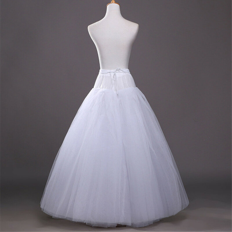 Petticoat for A-line Style Dress One Hoop Wedding Accessories Underskirt Free Size Crinoline Bridal Petticoats 8804