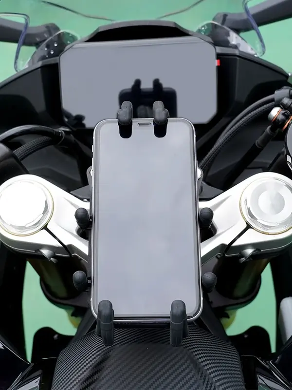Soporte para teléfono móvil con absorción de golpes para CFMOTO 450SR, soporte de navegación para motocicleta, se puede girar para evitar daños por golpes