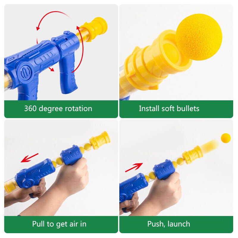 Głodny strzelecki kaczki zabawki pistolet z napędem pneumatycznym miękki pocisk piłkę z lekkimi elektronicznymi grami bitewnymi zabawnymi pistolet-zabawka dla dzieci