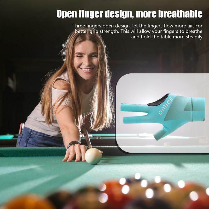 Rękawice bilardowe Unisex basen rękawice sportowe pogrubiony akcesoria sportowe na nadgarstek dla entuzjastów bilardu