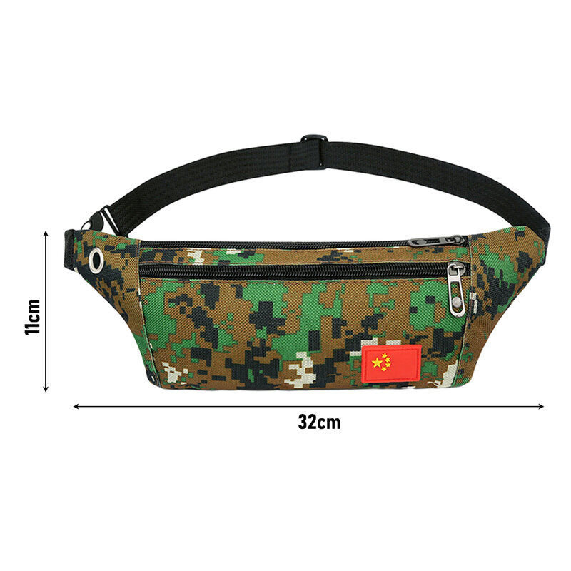 Waterproof Waist Bag Oxford Cloth Multifunctional Fitness Phone Bag Hip Sack Fanny Pack Men Shoulder Belt Bags Unisex Version