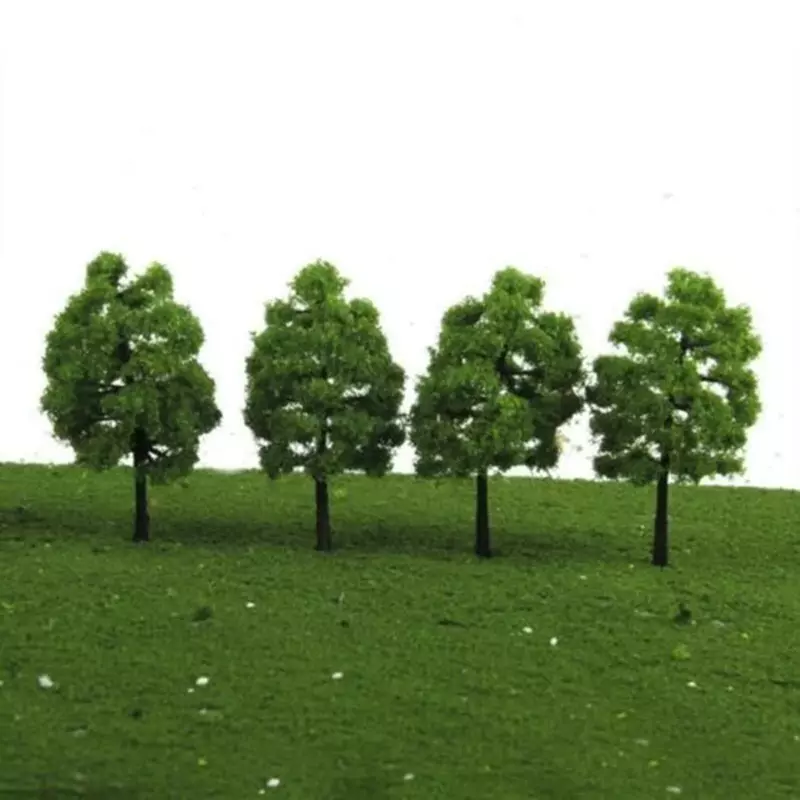 Modelo de árbol decorativo para mesa de arena, modelo de construcción de Micro paisaje muy simulado, tren a estrenar, 1:100