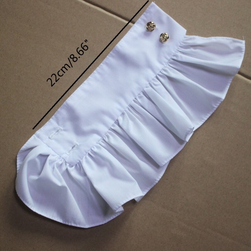 Mujer mangas falsas decorativas Color blanco puños falsos falda suéter decoraciones muñeca N7YD