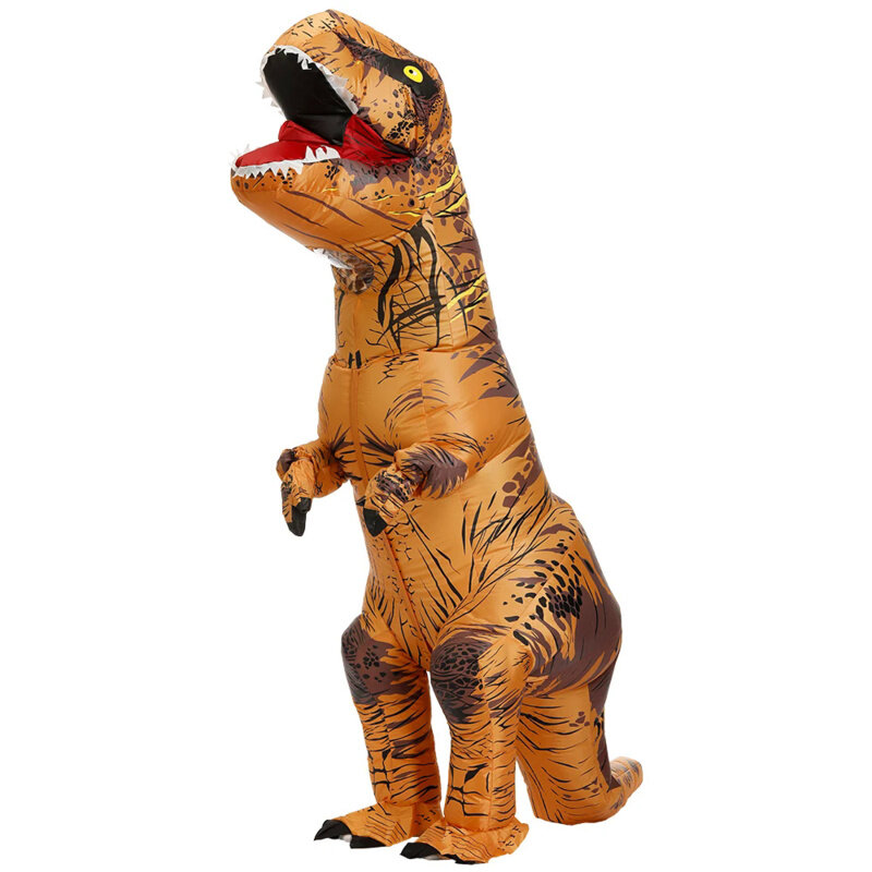 Erwachsene Kinder T-Rex aufblasbare Dinosaurier Kostüme Anzug Kleid Anime Party Cosplay Karneval Halloween Kostüm für Mann Frau