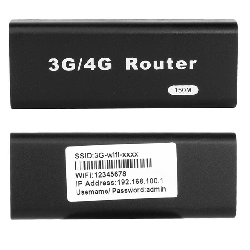 جهاز توجيه لاسلكي صغير 3G/4G موزع إنترنت واي فاي RJ45 USB جهاز توجيه محمول 2412-2483Mhz واجهة خارجية مع كابل يو اس بي