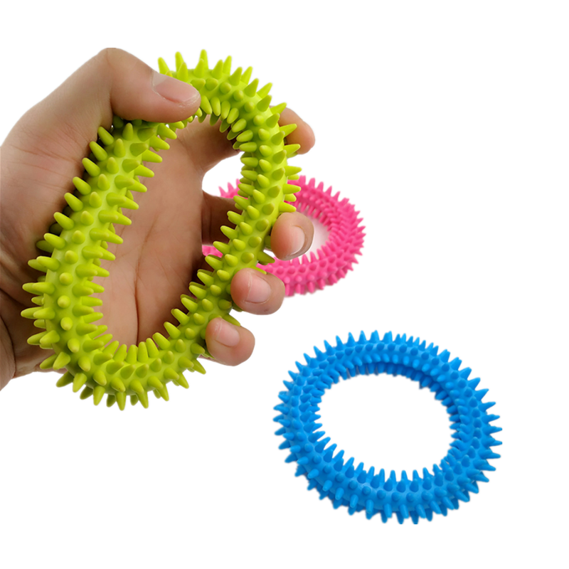 Kolczasty zmysłowy pierścień dotykowy dla dzieci bransoletka antystresowa zabawka spinner dla klasy/biura autyzm ADHD zwiększenie ostrości stres