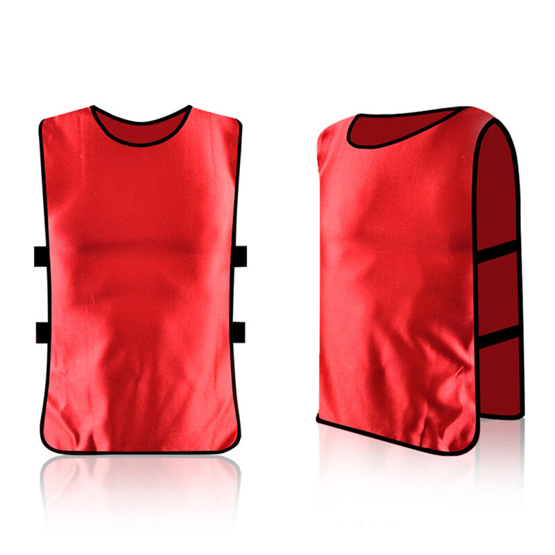 เสื้อกันเปื้อนสำหรับฝึกฟุตบอลรักบี้เสื้อแบบหลวมระบายอากาศสำหรับผู้ใหญ่วัสดุตาข่ายแห้งเร็ว