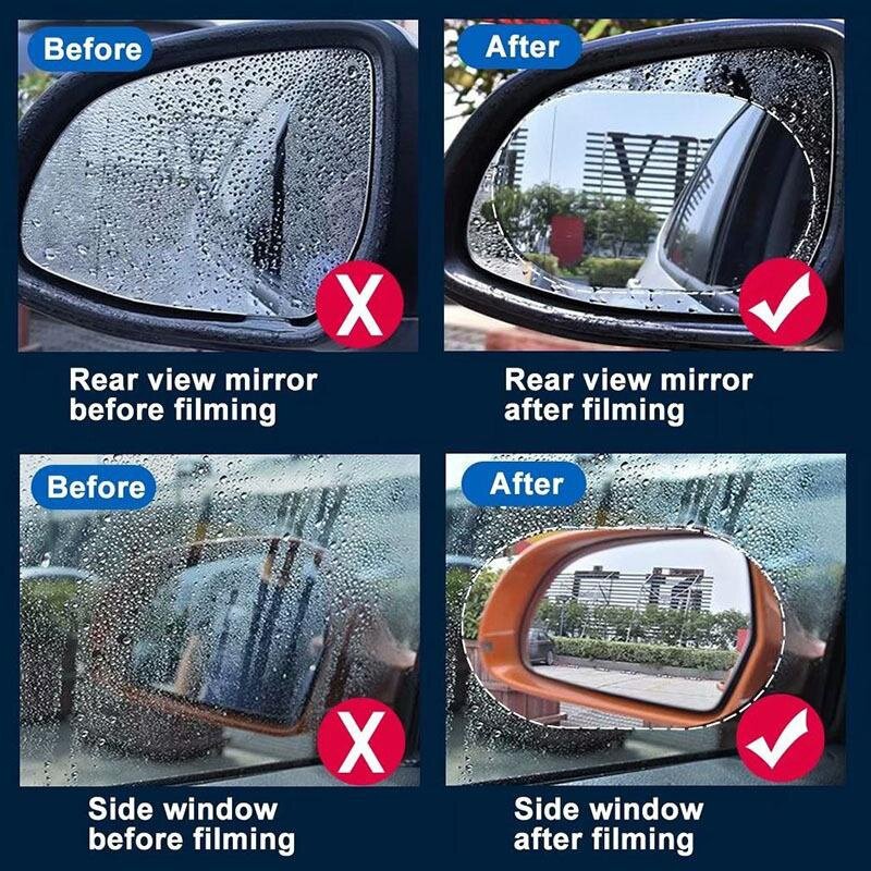 2 teile/satz Auto regens ichere Folie Rückspiegel schützende regen feste Anti-Fog wasserdichte Film aufkleber