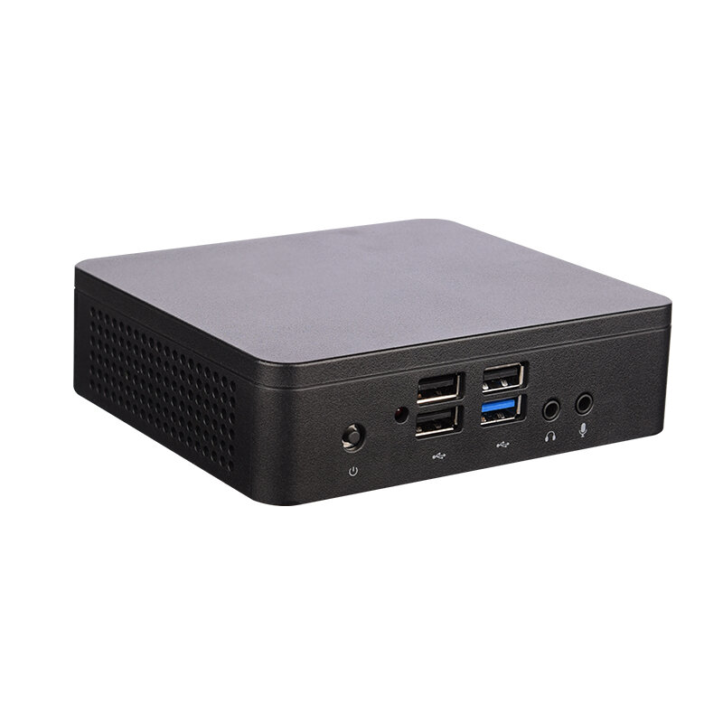 SZMZ-MINI PC X5 Z8350, 1,92 GHz, 4GB de RAM, 64GB SSD, 10 Wnidows Linux, compatible con HDD de 2,5 pulgadas, VGA y HDMI, salida Dual, WIN10 TV BOX