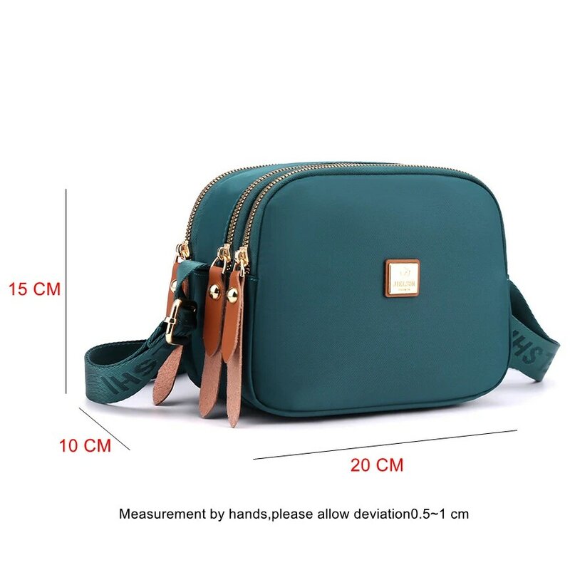 Маленькая женская сумка через плечо из нейлоновой ткани, миниатюрная сумка на плечо с вышивкой, с карманом в ханьском стиле для отдыха