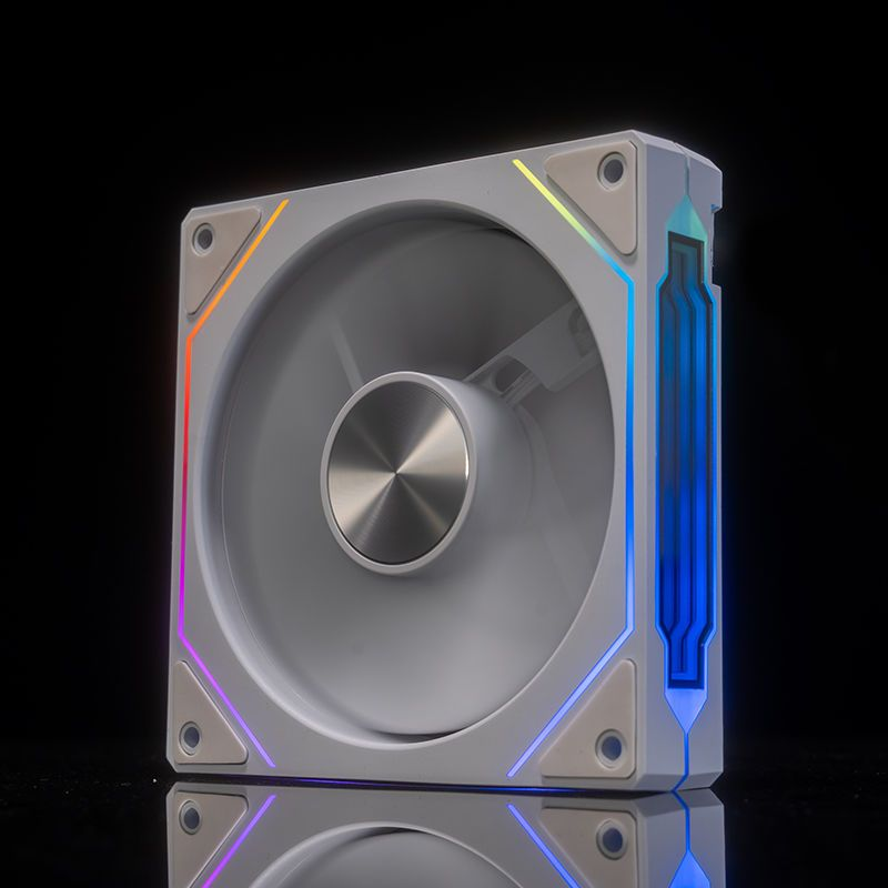 Prism-ventilador de CPU 4RS ARGB, 120mm, diseño de espejo infinito, 5V, 3 pines, sincronización de iluminación de placa base, 4 pines, PWM, Enfriador de carcasa