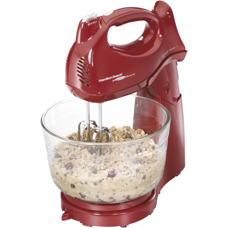 Power Deluxe 6 Speed Stand Mixer, 4 Quarts, Red, Model 64699
