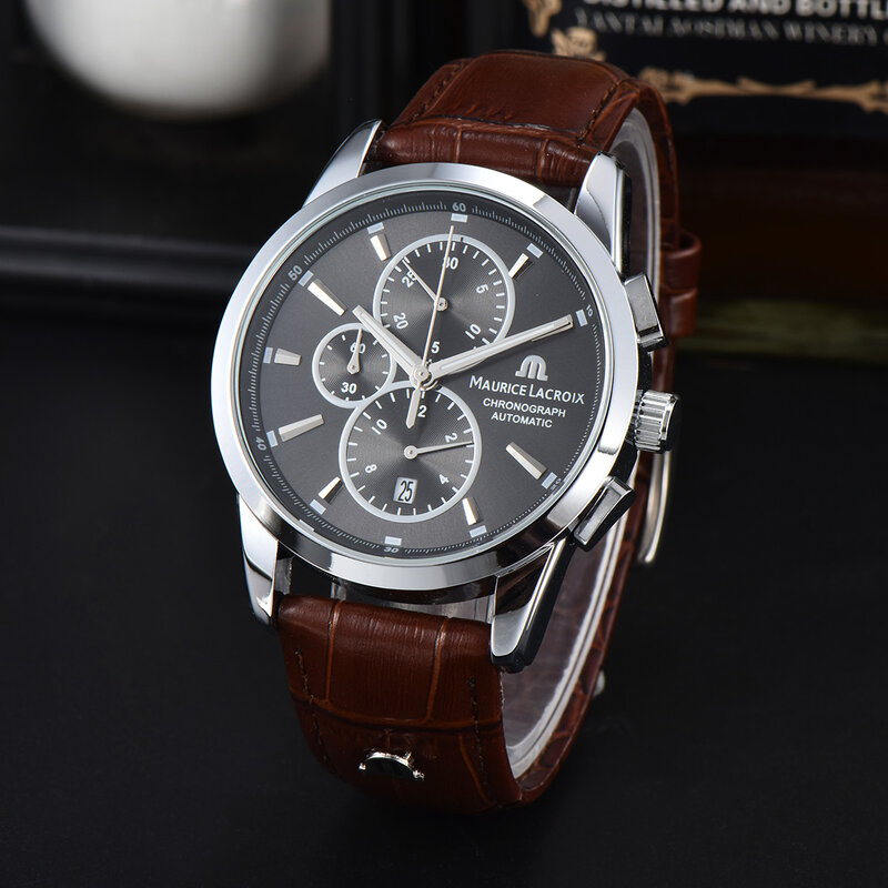 Maurice Lacroix Aikon Tide męski zegarek z gumowym paskiem wodoodporny kwarcowy inteligentny zegarek sportowy dla mężczyzn Reloj Hombre luksusowy zegar AAA