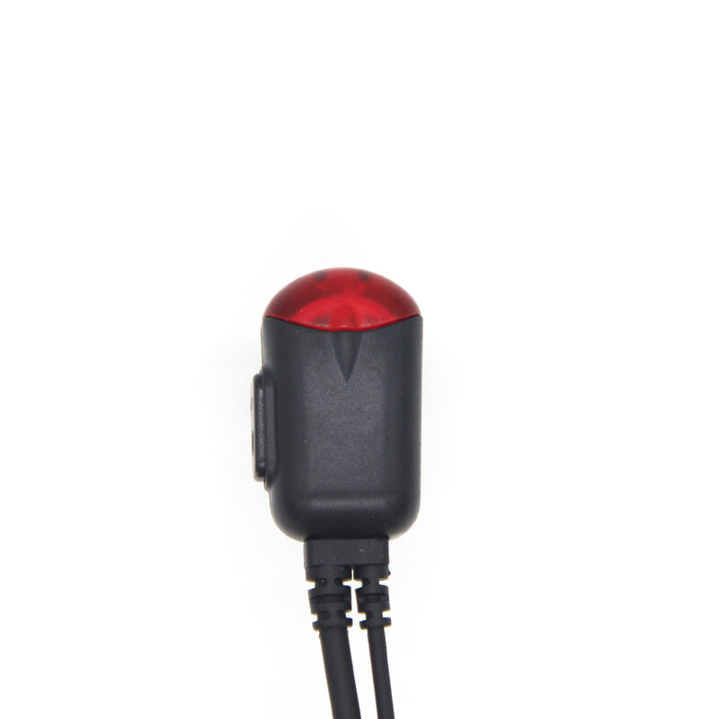 Walkie-Baofengヘッドセット用の穴のあるエアチューブ付きイヤホン,ptLEDライト付きラジオ,マイク付きヘッドセット,kポート