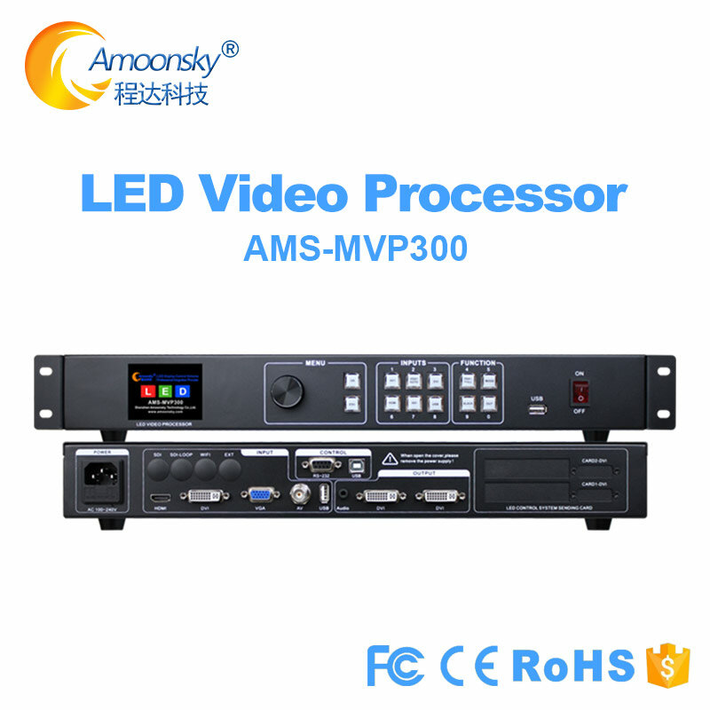 Prosesor Video LED MVP300 DVI Layar Dinding Splicer Sistem AI Parkir Multimedia Mengiklankan Prosesor Video Tampilan