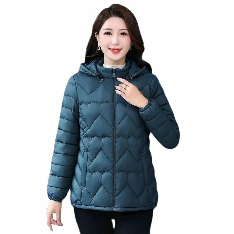 2023 jesienno-zimowa nowa moda damskie parki w średnim wieku odzież damska kurtka z krótkim puchowa kurtka bawełniana