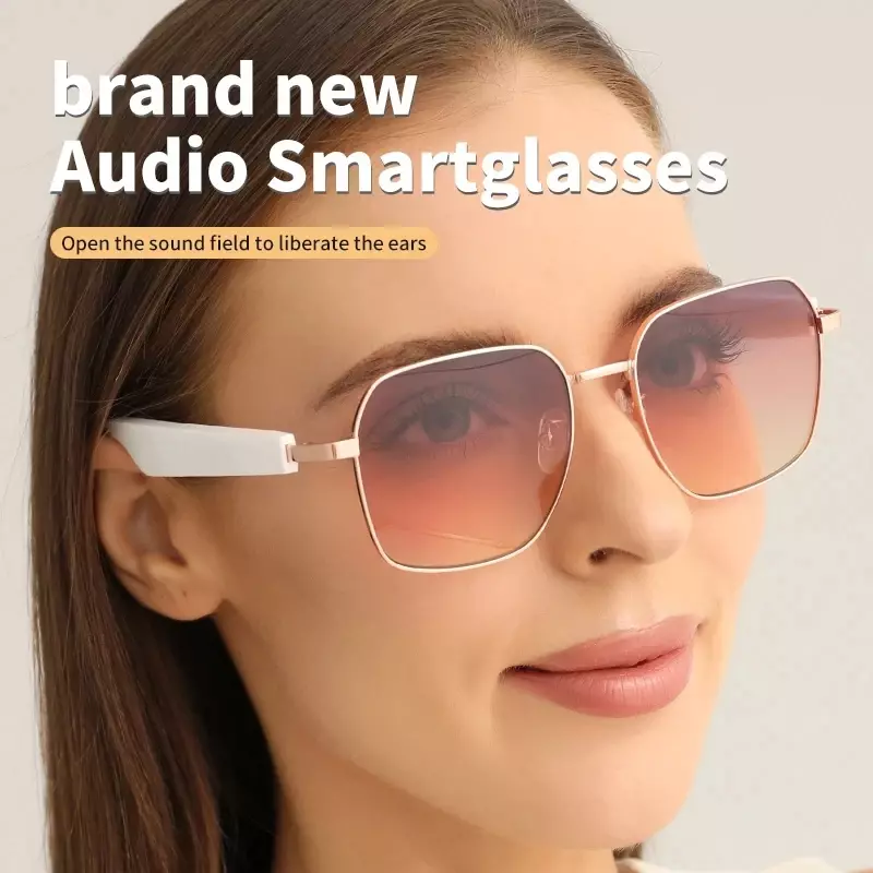 Smart Glasses Women Bluetooth Call Voice Assistant Listen Music Glasses Smart Sports Polarized Sunglasses Anti-Blue Eyeglasses