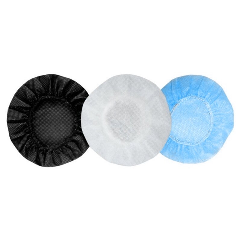 Lightweight 100pcs Earpad Cushion Cover Dust-proof Hygienic Headphone Sleeve Disposable Headphone Cover Assorted Color Dropship