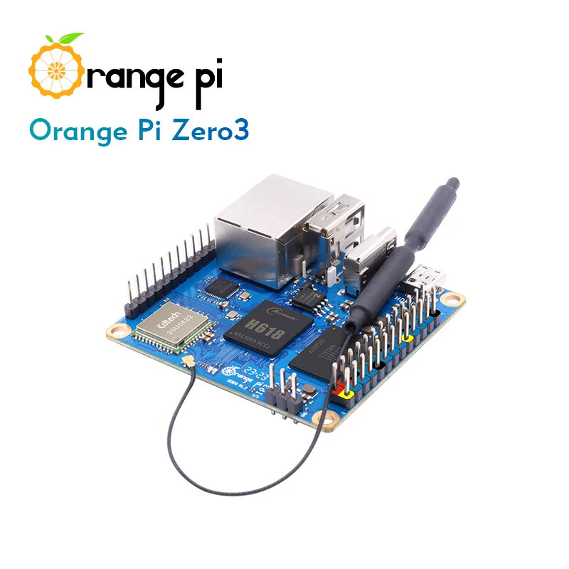 Orange pi Zero 3開発ボード,シングルボードコンピューター,1GB, 2GB, 4GB RAM,dr4,allwinner,h618,wifi,Bluetooth,ミニPC,sbc