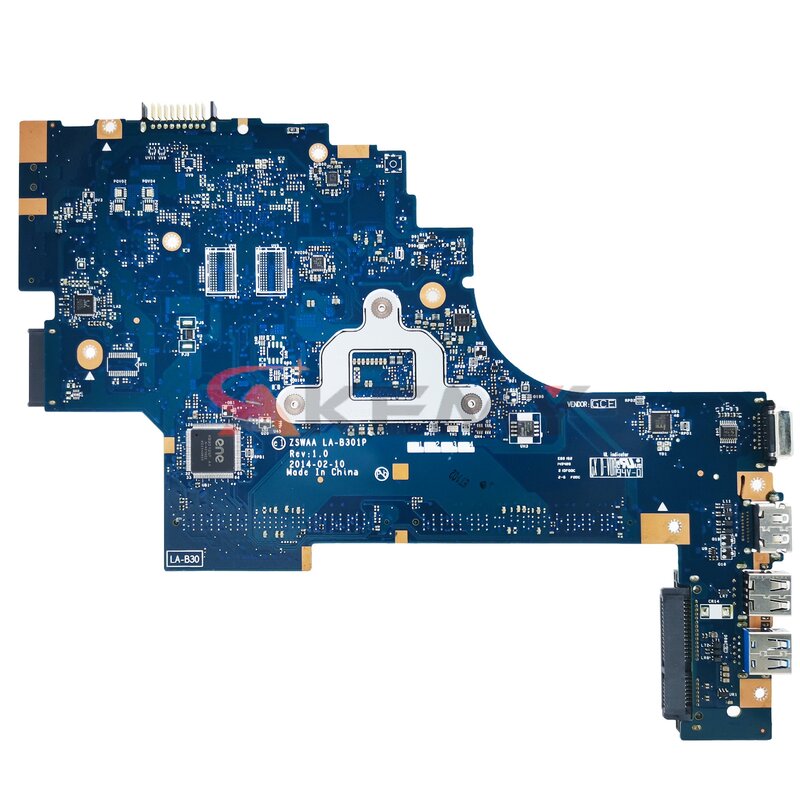 Placa-mãe portátil para Toshiba Satellite, C50, C55, C50-B, C55-B, C50B, C55B, K000889110, i3-4005U, Mainboard, ZSWAA, LA-B301P