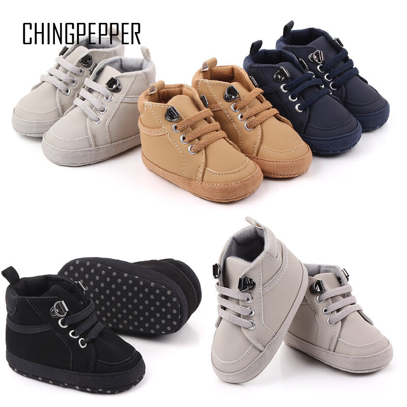 Brand Infant Crib Shoes for Baby Items Boys Items Booties Newborn Stuff Toddler Soft Trainers Casual Sneakers Christening Gifts