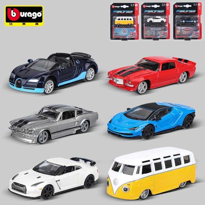 Bburago-نموذج سيارة سبيكة مصغر ، فولكسفاغن جولف غتي ، مركبة دييكاست ، سيارة جيب طبق الأصل ، لعبة تجميع للأولاد ، هدايا ، 1:64