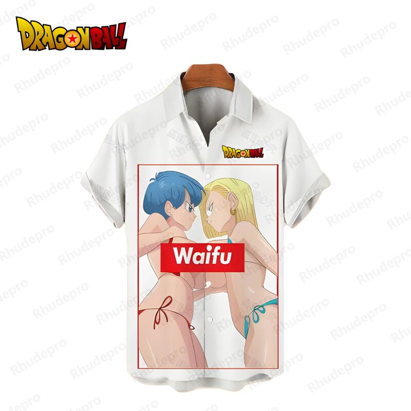 Herren hemden Vegeta Dragon Ball Z Goku Harajuku Mann Kleidung japanische Mode Super Saiya übergroße Bluse Sommer Streetwear