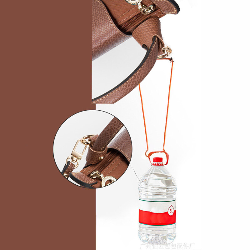 Alça de ombro de couro genuíno, conversão crossbody, acessórios de transformação para Longchamp Mini Bag, sem soco, novo