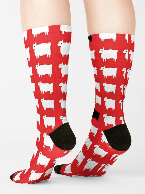 Носки-джемперы Diana с изображением Черных Овец, носки для рождественского спортзала, подарки на Новый год и Рождество, мужские носки, роскошные Брендовые женские