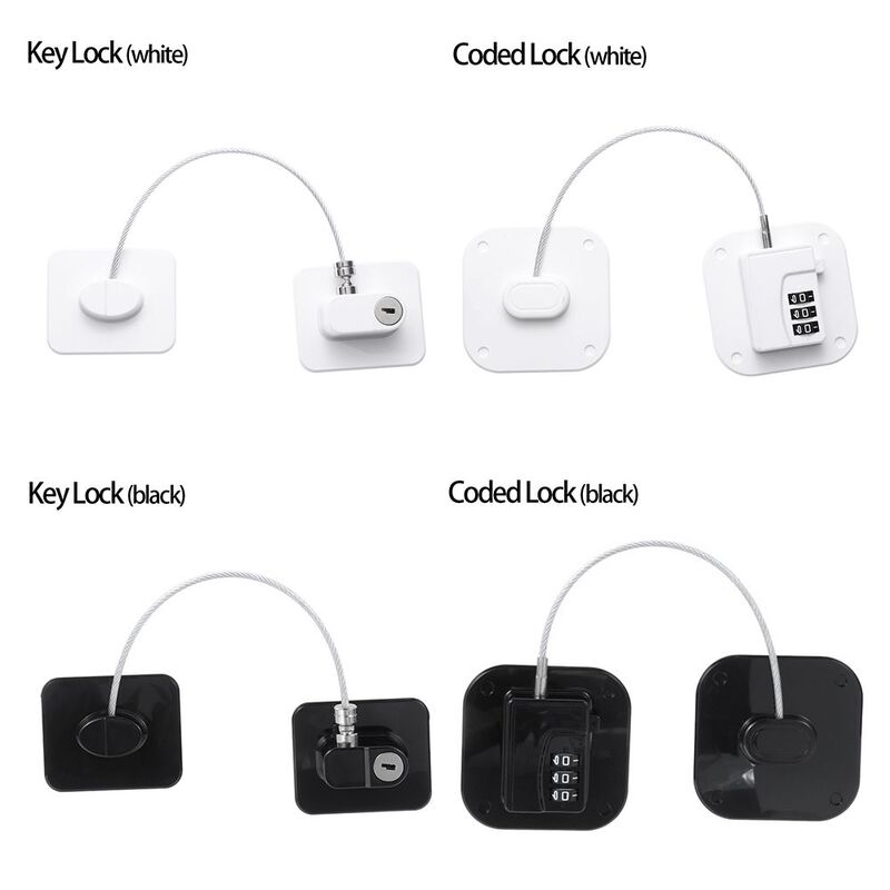 Infant Baby Safety Children Protection With Metal Key or Coded Lock Refrigerator Lock Cabinet Locks Digital Password