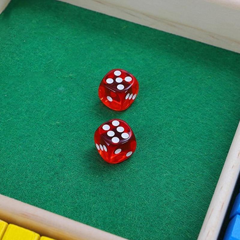 Ditutup kotak permainan 2-4 pemain keluarga papan kayu permainan meja klasik versi atas meja permainan untuk kelas rumah pesta atau Pub