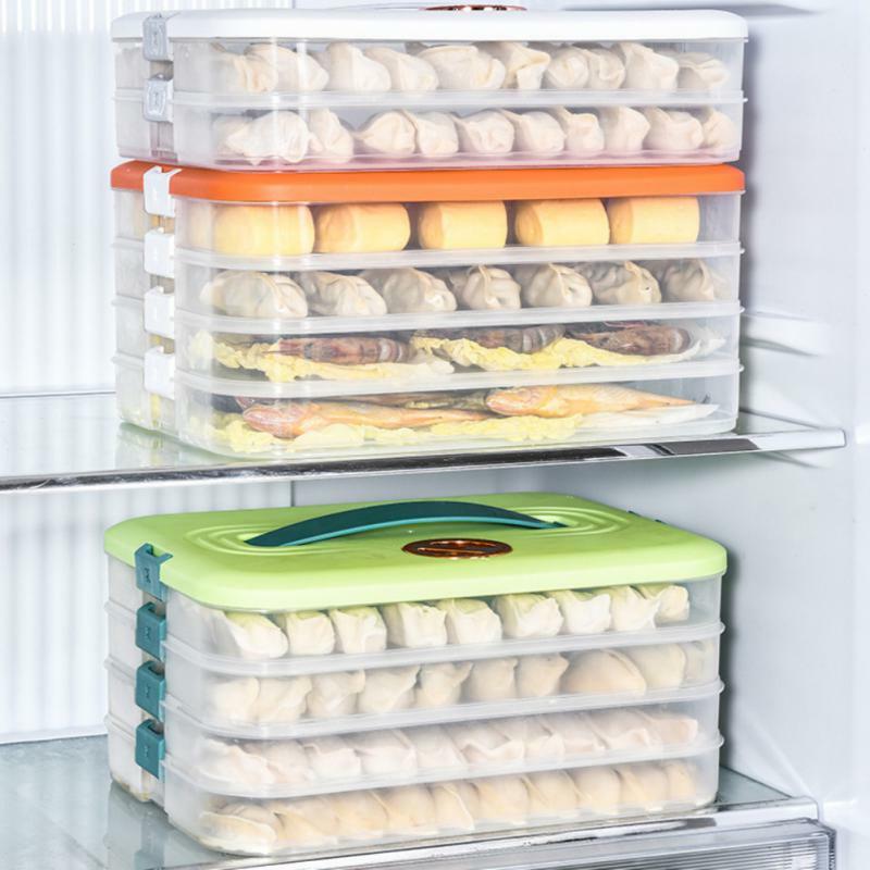 Special Dumpling Storage Box Refrigerator Storage Box Household Dumpling Quick Freezing Chaos Fresh-keeping Freezing Box