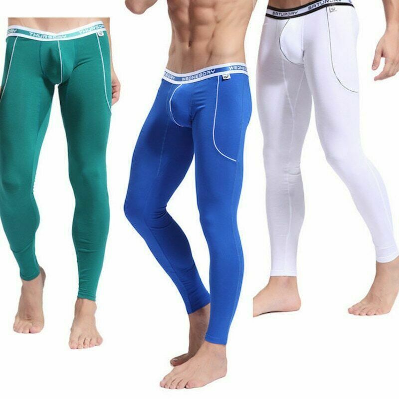 Mens Underwear Long Johns Days Of Week Print Sleep Pants Thermal Pants Slimming Mens Underwear Sleep Bottom Casual Home Pants