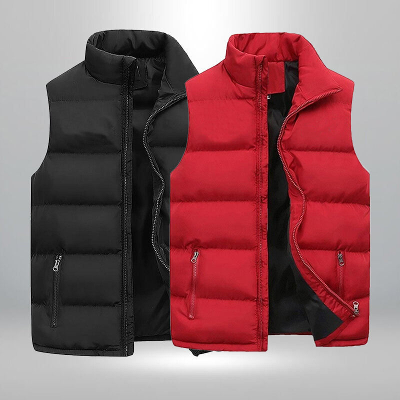 Chaleco deportivo popular sin mangas para hombre, chaqueta informal de algodón para exteriores, 4 colores