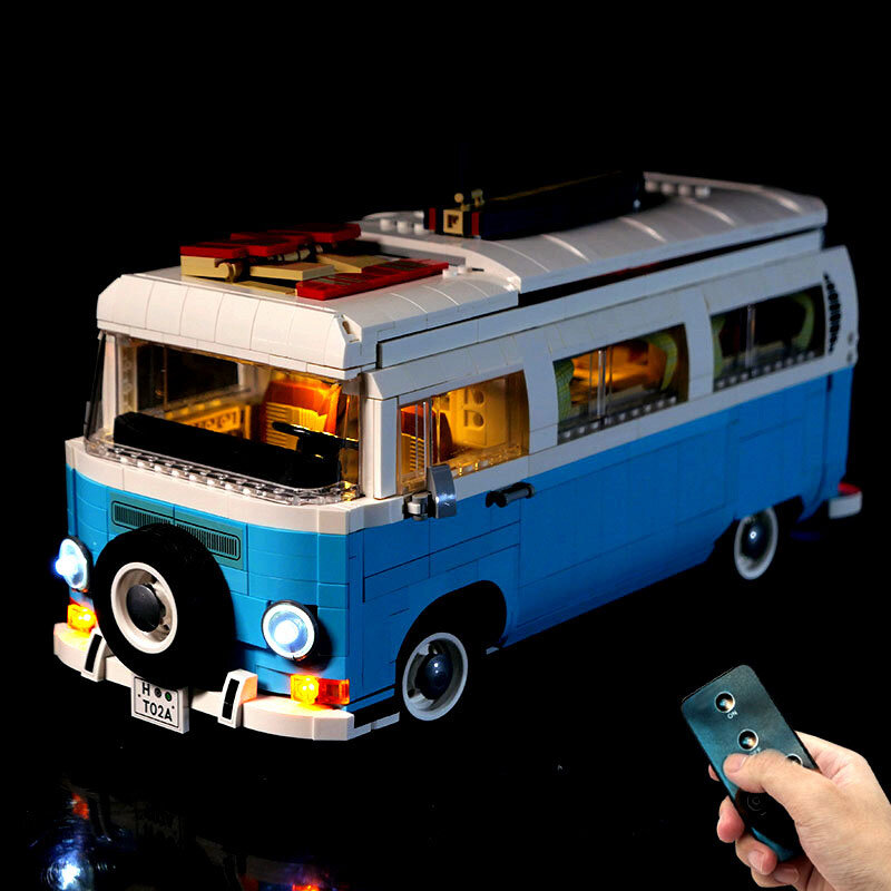 Kit d'éclairage Led pour camping-car 10279 T2, blocs de construction en briques (lumières uniquement), modèles non inclus, jouets de bricolage pour enfants, accessoires