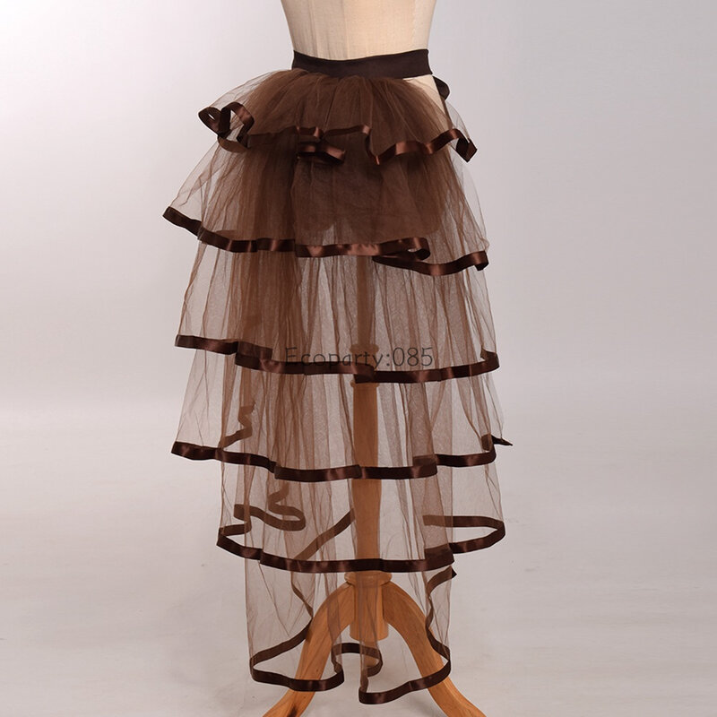 Женская юбка-пачка в стиле панк, юбка-пачка для коктейлей в стиле стимпанк, Женская юбка из тюля в готическом стиле