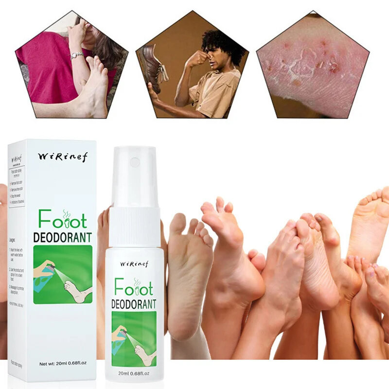 Foot Odor Spray Deodorant Odor Removal Spray Foot Artifact Footwear And Socks Feet Serum Anti-itch Anti-sweat Powder Foot Care