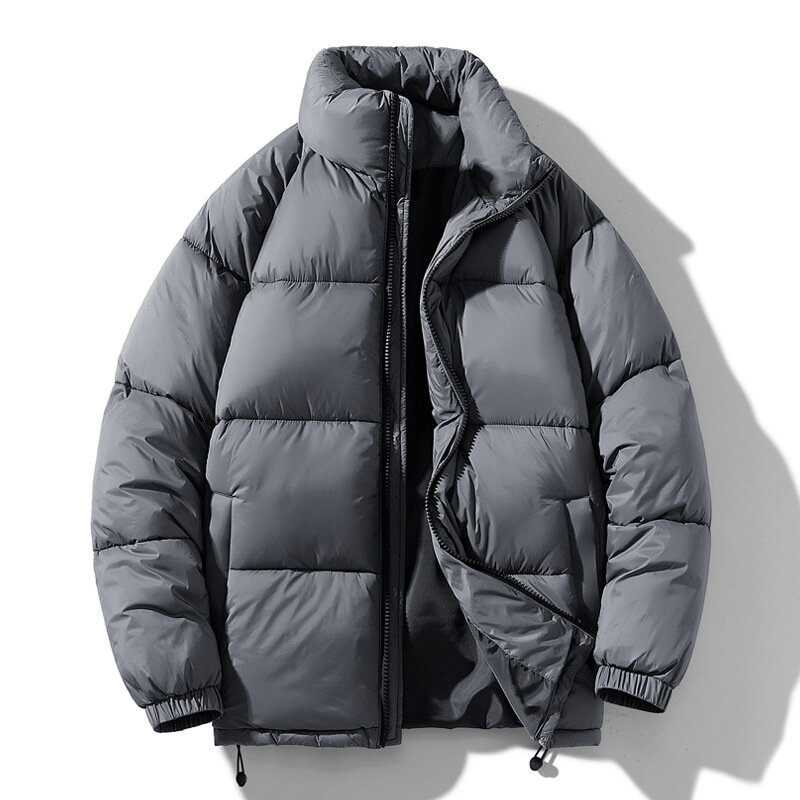 Jaket hangat pria, jaket Parka tebal kasual S-4XL gaya baru musim dingin 2024