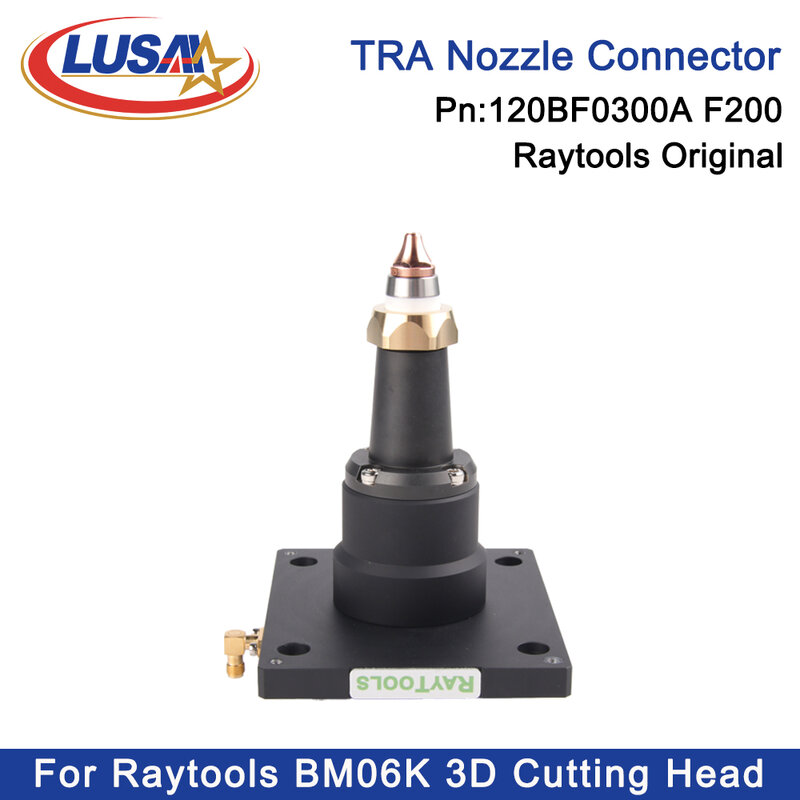 LUSAI Raytools asli BM06K 3D F200 Nozzle konektor TRA Connector Untuk BM06K 3D/BM06K 3D-90 ° serat Laser kepala pemotong