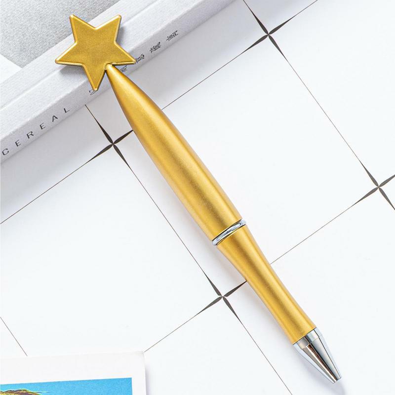 Fantazyjne długopisy w kształcie gwiazdy długopis Kawaii gładki i jasny, uroczy długopis na prezenty urodzinowe i do użytku biurowego