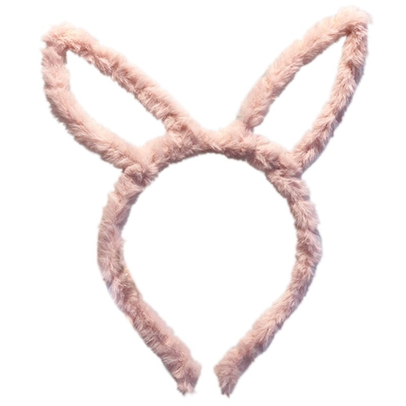 Y1UB повязка на голову с заячьими ушками, милые плюшевые кроличьи уши для всех возрастов, повседневный костюм, косплей, вечерние