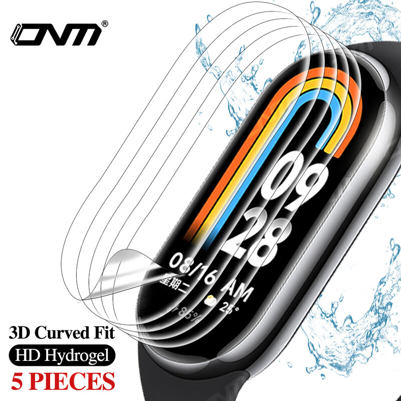 3D Curved Fit Full Screen Protector Film for Xiaomi Mi Band 8 7 Pro 6 5 4 Protective Film Not Glass for MiBand8 Mi Band8