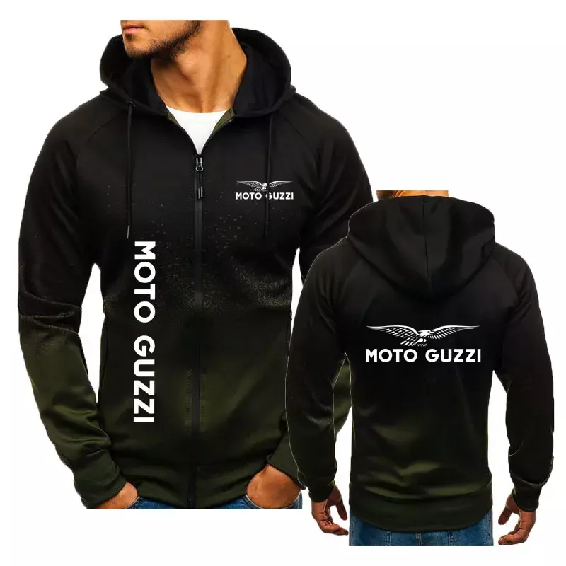 Spring Autumn classic street men's hoodie Sweatshirt moto guzzi print leisure men's clothing Comfortable jacket sportswear