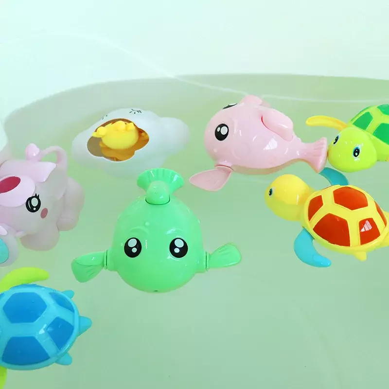 여름 목욕 장난감 어린이 수영 시계 물총 아기 목욕 귀여운 재미있는 어린이 욕실 샤워 욕조 동물 장난감
