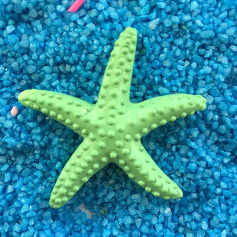 Decoración de pecera de estrella de mar de simulación, conchas marinas, adorno de estrella de mar Artificial de plástico, joyería de horquilla de boda DIY