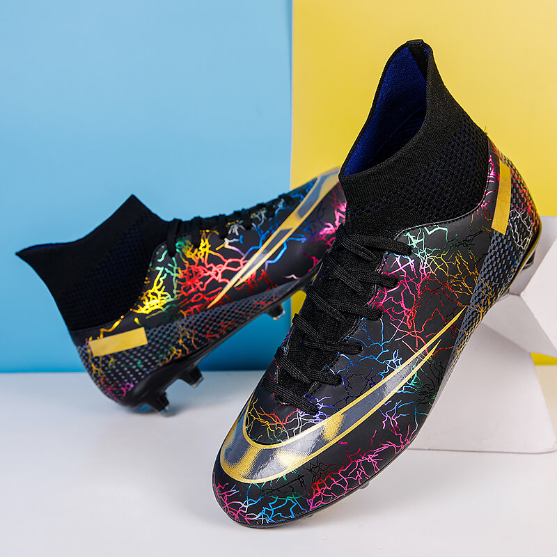 Tacos de fútbol de calidad, zapatos de fútbol duraderos de la sociedad, calzado de entrenamiento de Futsal excepcional, zapatillas cómodas al por mayor