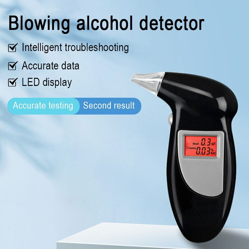 Birds Beak Vehicle Breathalyzer Blowing Digital Display Detector For Vehicle Portable Drink-driving Breathalyzer