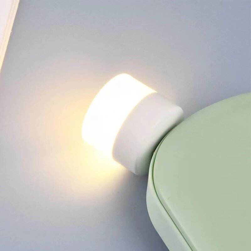 Lampka nocna USB trwała wtyczka w lampie LED samochodowa atmosfera żarówka lampka nocna do łazienki samochód przedszkole kuchnia